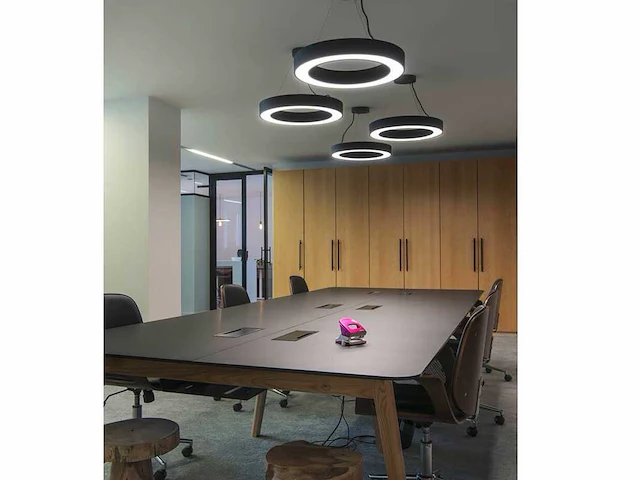 4 x solo arena 54 led pendellamp zwart - afbeelding 8 van  9