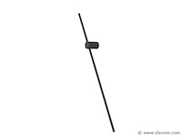 4 x solo baston led wandlamp zwart - afbeelding 3 van  9