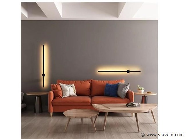 4 x solo baston led wandlamp zwart - afbeelding 7 van  9