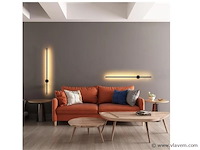 4 x solo baston led wandlamp zwart - afbeelding 7 van  9