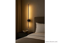 4 x solo baston led wandlamp zwart - afbeelding 8 van  9