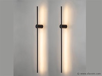 4 x solo baston led wandlamp zwart - afbeelding 9 van  9