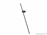 4 x solo baston led wandlamp zwart - afbeelding 3 van  9