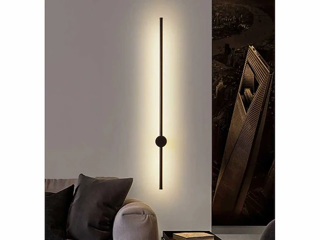 4 x solo baston led wandlamp zwart - afbeelding 6 van  9