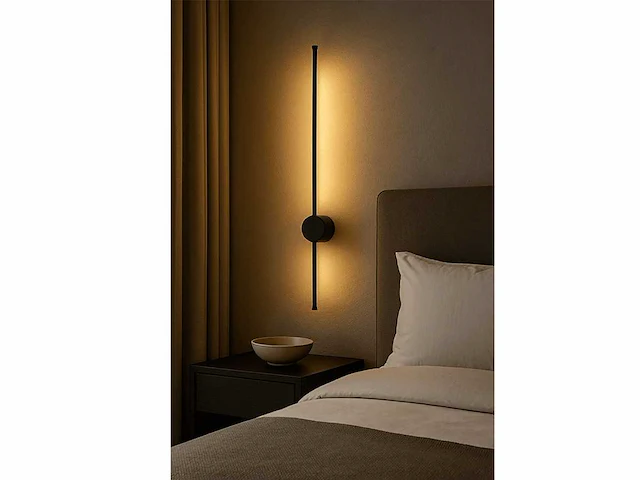 4 x solo baston led wandlamp zwart - afbeelding 8 van  9