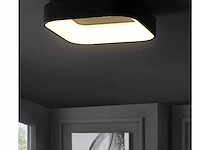 4 x solo squared led plafond lamp zwart - afbeelding 3 van  6