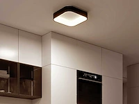 4 x solo squared led plafond lamp zwart - afbeelding 4 van  5