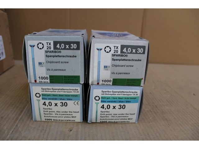 4 x sparibo boorschroef 4,0 x 30 (ip: 1000 stuks) - afbeelding 1 van  4
