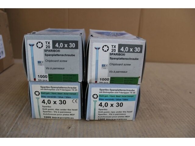 4 x sparibo boorschroef 4,0 x 30 (ip: 1000 stuks) - afbeelding 2 van  4
