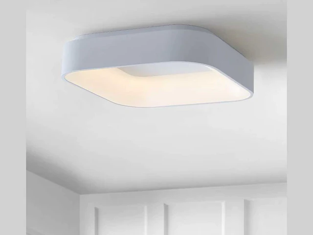 4 x squared plafond lamp wit - afbeelding 3 van  6