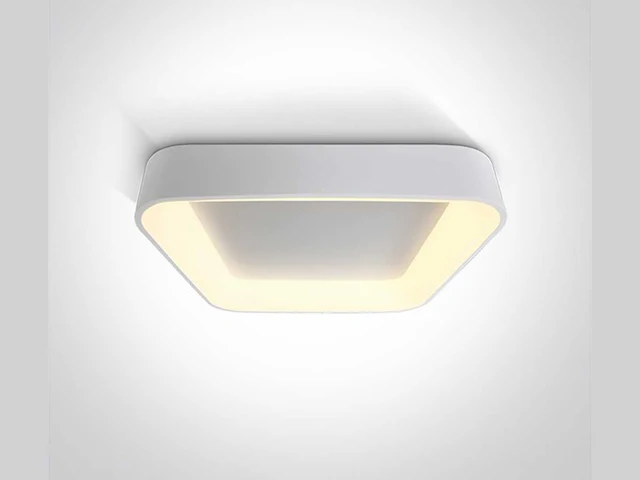 4 x squared plafond lamp wit - afbeelding 1 van  5