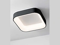 4 x squared plafond lamp zwart - afbeelding 3 van  7