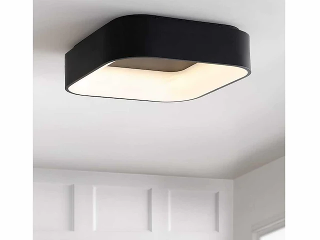 4 x squared plafond lamp zwart - afbeelding 6 van  6