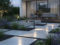 4 x staande tuinlamp 60cm gu10 fitting zwart draaibaar waterdicht - afbeelding 2 van  5