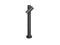 4 x staande tuinlamp 60cm gu10 fitting zwart draaibaar waterdicht - afbeelding 1 van  5