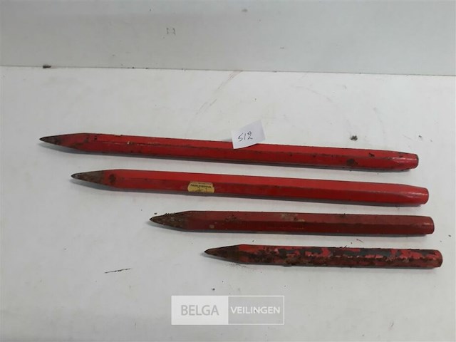 4 x steenbeitel punt 20-40 cm - afbeelding 3 van  3