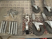 4 x steigerwiel / 1 x steunplaat