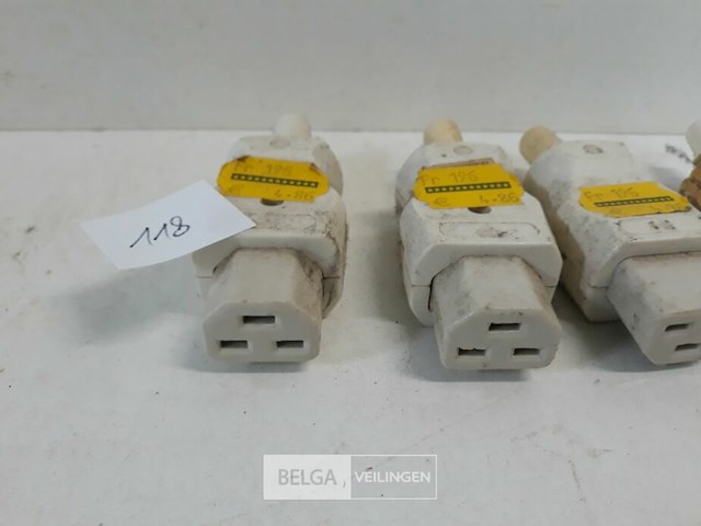4 x stekker 3xplat porseleinen kop - afbeelding 3 van  3