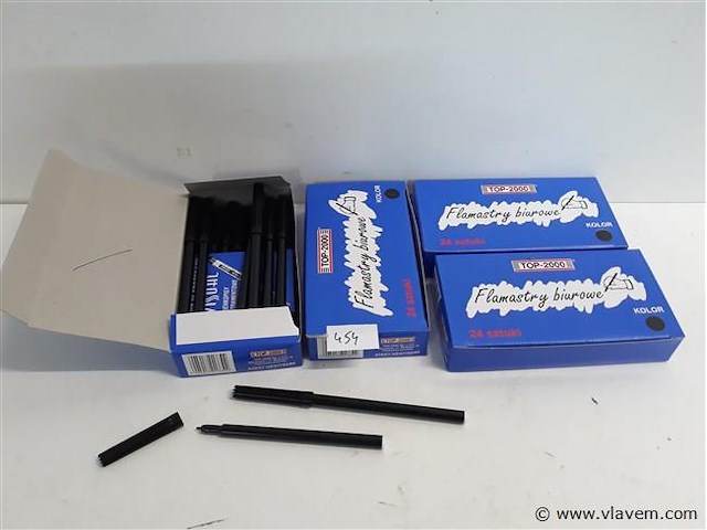 4 x stift zwart 12 stuks - afbeelding 1 van  2
