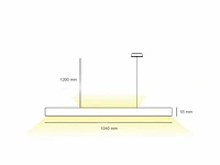 4 x sub minimal up/down pendel armatuur zilver grijs - afbeelding 4 van  9