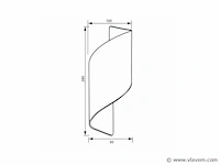 4 x swirl design wandlampen goud zwart - afbeelding 3 van  8