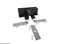 4 x t-connector voor inbouw magnetische rail – 48v – horizontaal - afbeelding 3 van  5