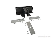 4 x t-connector voor inbouw magnetische rail – 48v – horizontaal - afbeelding 2 van  4