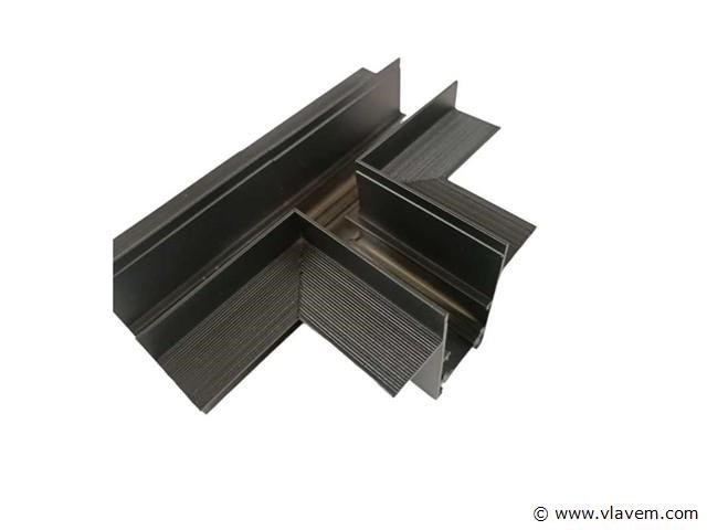 4 x t-connector voor inbouw magnetische rail – 48v – horizontaal - afbeelding 1 van  4