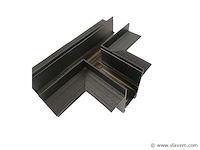 4 x t-connector voor inbouw magnetische rail – 48v – horizontaal - afbeelding 1 van  4
