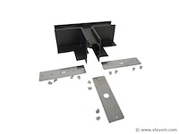 4 x t-connector voor inbouw magnetische rail – 48v – horizontaal - afbeelding 2 van  4