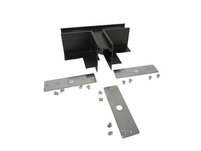 4 x t-connector voor inbouw magnetische rail – 48v – horizontaal - afbeelding 3 van  5