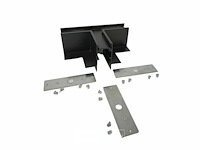 4 x t-connector voor inbouw magnetische rail – 48v – horizontaal - afbeelding 3 van  5