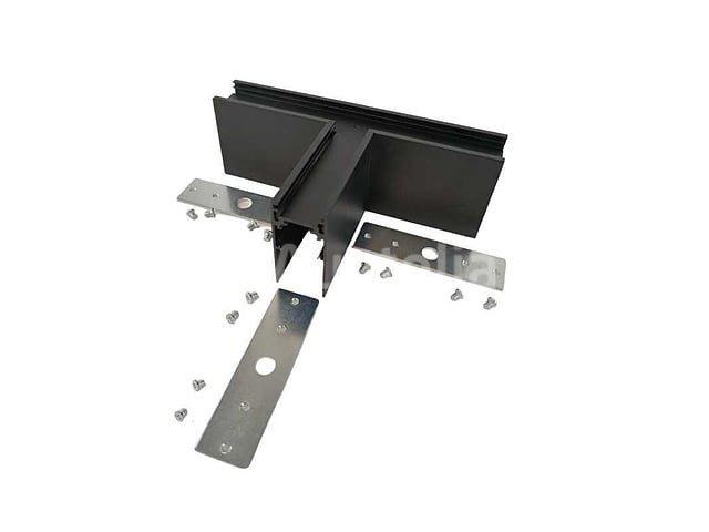 4 x t-connector voor opbouw magnetische rail – 48v – horizontaal - afbeelding 2 van  4