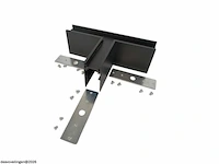4 x t-connector voor opbouw magnetische rail – 48v – horizontaal - afbeelding 4 van  5