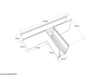 4 x t-connector voor opbouw magnetische rail – 48v – horizontaal - afbeelding 5 van  5