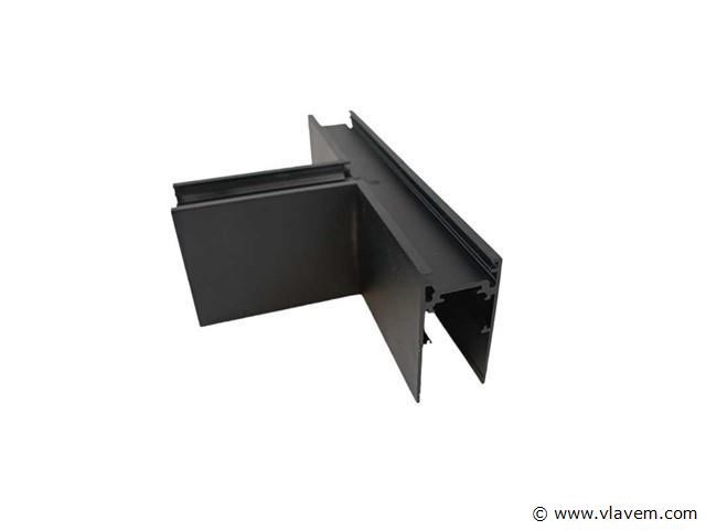 4 x t-connector voor opbouw magnetische rail – 48v – horizontaal - afbeelding 2 van  4