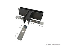 4 x t-connector voor opbouw magnetische rail – 48v – horizontaal - afbeelding 3 van  4