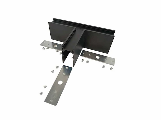 4 x t-connector voor opbouw magnetische rail – 48v – horizontaal - afbeelding 3 van  4