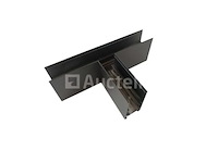 4 x t-connectoren voor blootgestelde magnetische rails – 20 mm – horizontaal - afbeelding 3 van  4