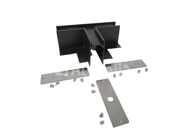 4 x t-connectoren voor verzonken magnetische rails – 20 mm – horizontaal - afbeelding 2 van  4