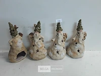 4 x t-lichthuisje kerstman 26 cm 2 assorti - afbeelding 2 van  3
