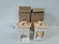 4 x t-lichthuisje lantaarn 17 cm