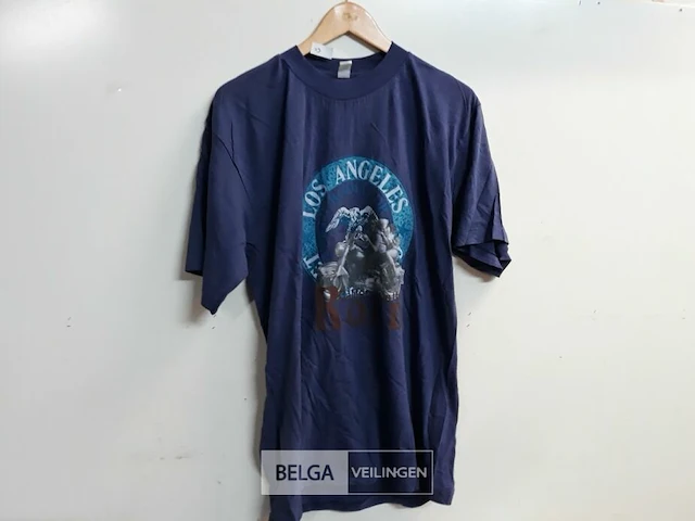 4 x t-shirt paars xl met print - afbeelding 2 van  3
