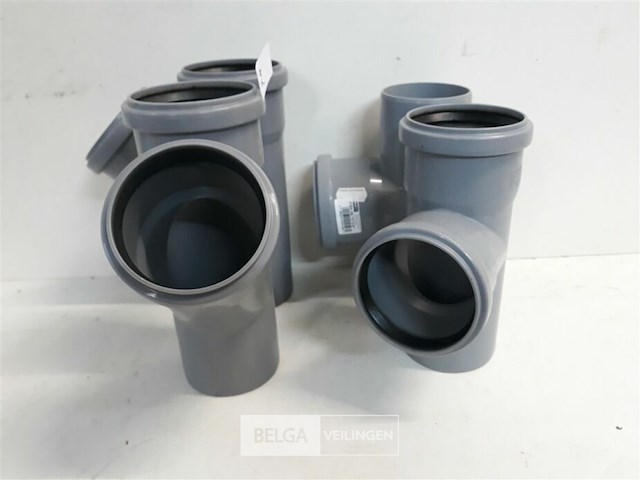 4 x t stuk 75mm pvc met dichting - afbeelding 3 van  3