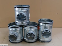 4 x t-stuk 90° ø160x80 met dichting - afbeelding 2 van  3