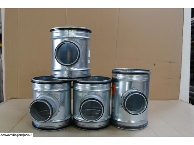 4 x t-stuk 90° ø160x80 met dichting - afbeelding 3 van  3