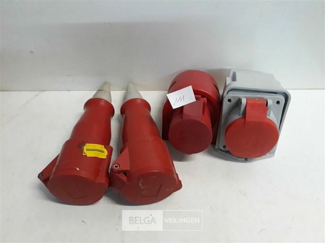 4 x tegenstekker ce 4p 16a - afbeelding 2 van  3