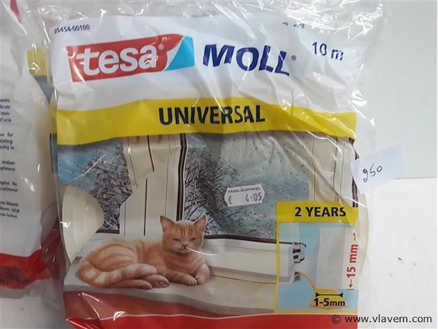 4 x tochtband 10m wit tesa - afbeelding 1 van  2