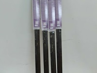 4 x tochtstrip deur met rubber strip bruin - afbeelding 2 van  3