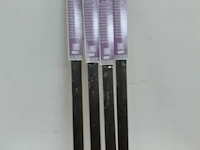 4 x tochtstrip deur met rubber strip bruin